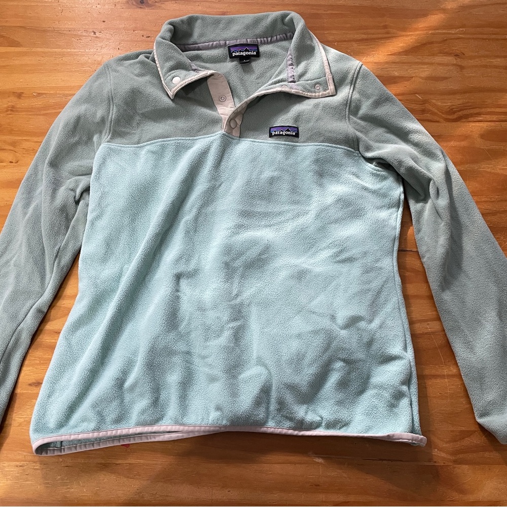 Patagonia Mint Green Snap-T Fleece